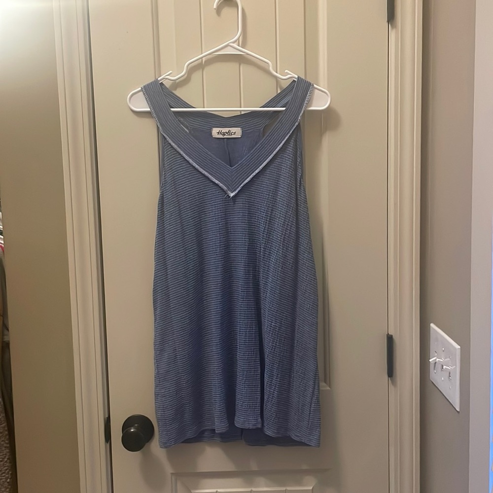 Women’a racerback blue tank